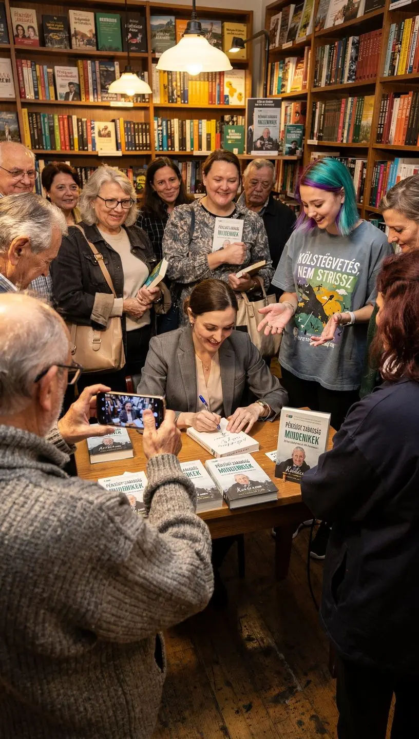 Kézműves asztal körül ülő emberek, akik pénzügyi stratégiákat és költségvetési tippeket osztanak meg egymással.